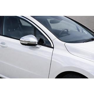 Nerezové chrómové kryty spätných zrkadiel (2 ks) Peugeot 508 2010–2018 fotografia 1