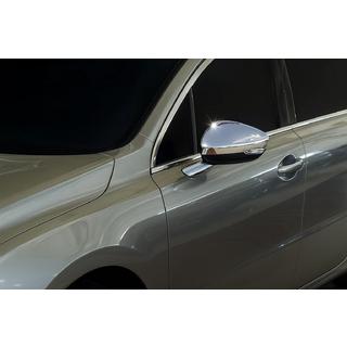 Nerezové chrómové kryty spätných zrkadiel (2 ks) Peugeot 508 2010–2018 fotografia 3
