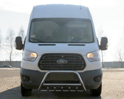 Ford Transit 2014– Predný ochranný rám WT003 (nerez) fotografia 1