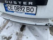 Dacia Duster 2008–2018 Nerezová lišta na zadný nárazník Carmos V1 s ohybom fotografia 2