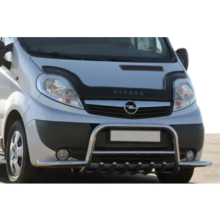 Predný ochranný rám s bočnými tyčami Exclusive (nerez) Renault Trafic 2001–2015 fotografia 3