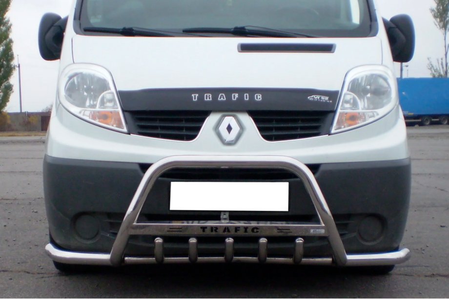 Renault Trafic 2001–2015 Predný ochranný rám s bočnými tyčami Exclusive (nerez) Image