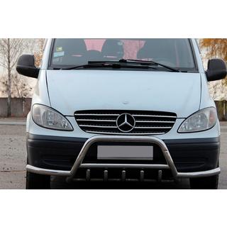 Nerezový predný ochranný rám WT003 s bočnými tyčami fotografia 1