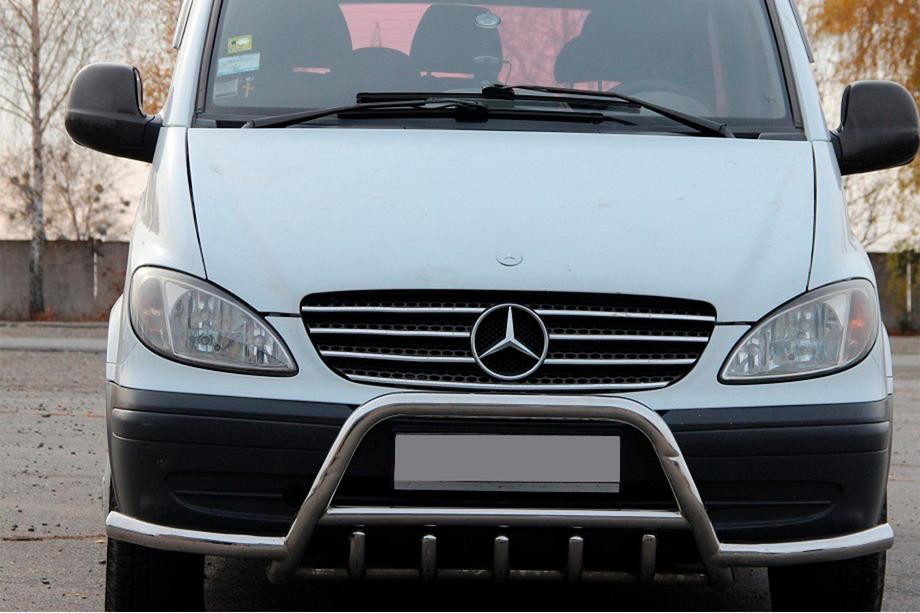 Mercedes Viano 2004–2014 Kengurín WT003-Plus s bočnými tyčami (nerez) Image