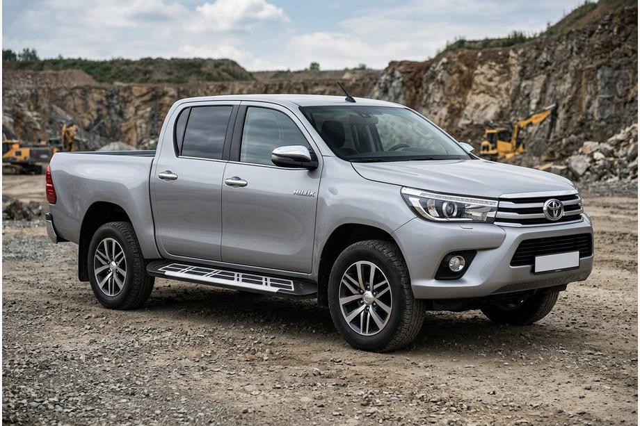 Toyota Hilux 2015– Bočné prahy Sunrise (2 ks, hliník) Image