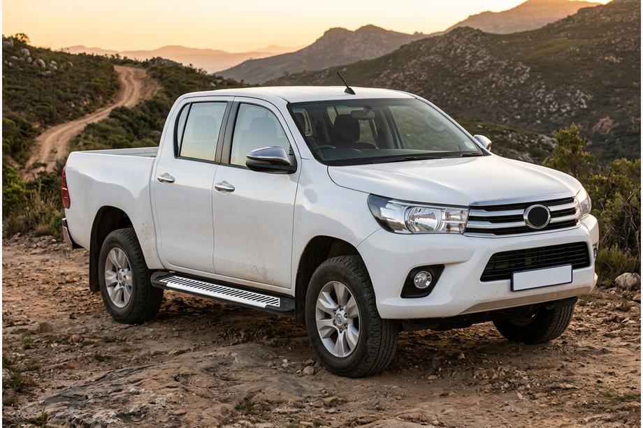 Toyota Hilux 2015– Bočné nášľapy Line (2 ks, hliník) Image