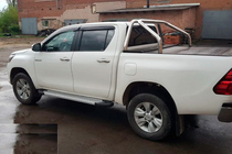 Toyota Hilux 2015– Bočné nášľapy Allmond Grey (2 ks, hliník) fotografia 5