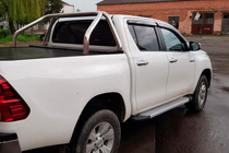 Toyota Hilux 2015– Bočné nášľapy Allmond Grey (2 ks, hliník) fotografia 6
