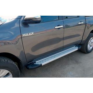 Bočné nášľapy Allmond Grey (2 ks, hliník) Toyota Hilux 2015– fotografia 1