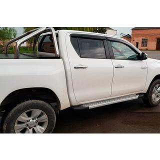 Bočné nášľapy Allmond Grey (2 ks, hliník) Toyota Hilux 2015– fotografia 2