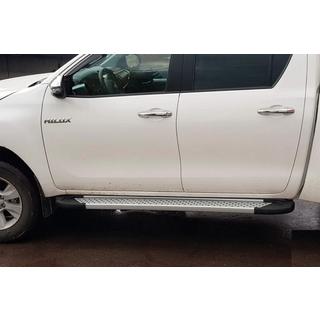 Bočné nášľapy Allmond Grey (2 ks, hliník) Toyota Hilux 2015– fotografia 4