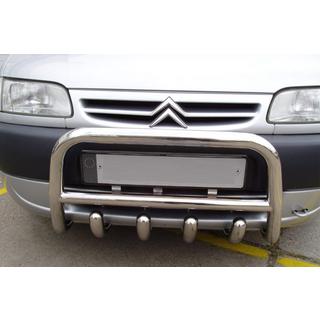 Predný ochranný rám QT006 (nerez) Citroen Berlingo 1996–2008