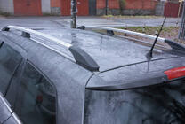 Opel Astra H 2004–2013 Hliníkové strešné lyžiny (Caravan, chróm) fotografia 5