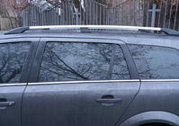 Opel Astra H 2004–2013 Hliníkové strešné lyžiny (Caravan, chróm) fotografia 3