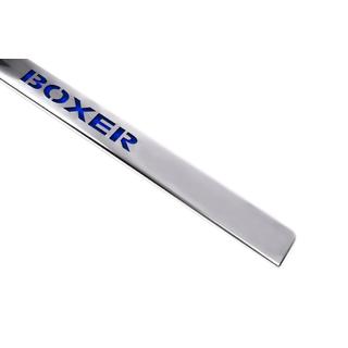 Chrómová lišta nad ŠPZ s modrým LED (nerez) Peugeot Boxer 2006–2025 fotografia 3