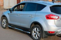 Ford Kuga 2008–2013 Rovné bočné rúrky (2 ks, nerez) fotografia 3