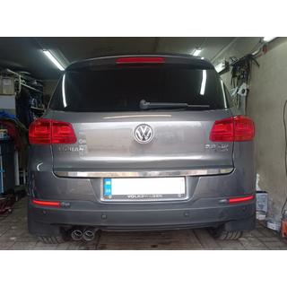 Nerezová lišta hrany kufra Volkswagen Tiguan 2007–2016 fotografia 1