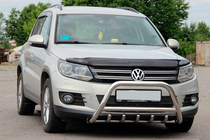 Volkswagen Tiguan 2007–2016 Predný ochranný rám WT003 (nerez) fotografia 1