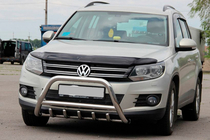 Volkswagen Tiguan 2007–2016 Predný ochranný rám WT003 (nerez) fotografia 3