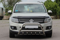 Volkswagen Tiguan 2007–2016 Predný ochranný rám WT003 (nerez) fotografia 2