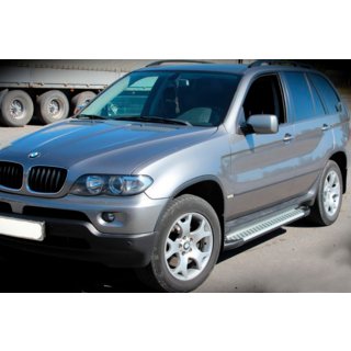 Bočné nášľapy Allmond Grey (2 ks, hliník) BMW X5 E53 1999–2006 fotografia 2