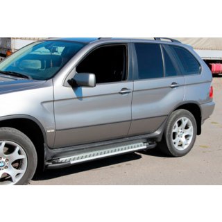 Bočné nášľapy Allmond Grey (2 ks, hliník) BMW X5 E53 1999–2006 fotografia 3