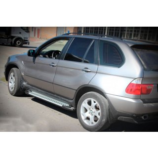 Bočné nášľapy Allmond Grey (2 ks, hliník) BMW X5 E53 1999–2006 fotografia 4