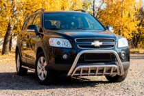 Chevrolet Captiva 2006–2019 Predný ochranný rám WT002 (nerez) fotografia 1