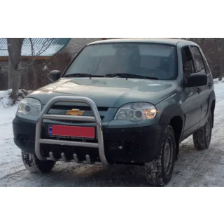 Kengurín QT007 (nerezová oceľ) Chevrolet Niva 1998–2020 fotografia 3