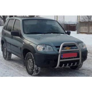 Kengurín QT007 (nerezová oceľ) Chevrolet Niva 1998–2020 fotografia 4
