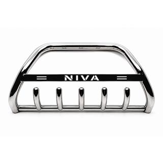 Predný ochranný rám WT004 (nerez) Chevrolet Niva 1998–2020 fotografia 3