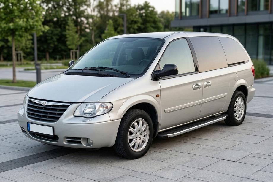 Chrysler Voyager 2001–2007 Bočné prahy Fullmond (2 ks, hliník) Image