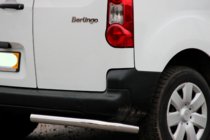 Citroen Berlingo 2008–2018 Zadné rohové chrániče AK003 (nerez) fotografia 2