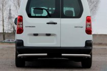 Citroen Berlingo 2008–2018 Zadné rohové chrániče AK003 (nerez) fotografia 1