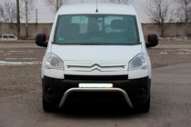 Peugeot Partner Tepee 2008–2018 Predný ochranný rám (kengury) WT007 (nerez) fotografia 2