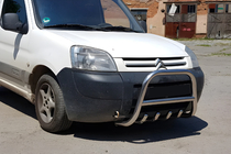 Citroen Berlingo 1996–2008 Predný ochranný rám WT003 (nerez) fotografia 5