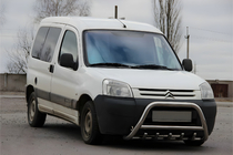 Peugeot Partner 1996–2008 Predný ochranný rám WT003 (nerez) fotografia 1