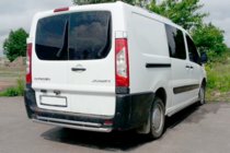 Fiat Scudo 2007–2015 Zadný ochranný oblúk AK002-Dvojitý (nerez) fotografia 1