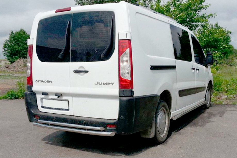 Fiat Scudo 2007–2015 Zadný ochranný oblúk AK002-Dvojitý (nerez) Image