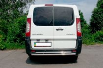 Peugeot Expert 2007–2016 Zadný ochranný rám AK-002 (dvojitý, nerez) fotografia 2