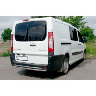 Zadný ochranný rám AK-002 (dvojitý, nerez) Peugeot Expert 2007–2016 fotografia 1