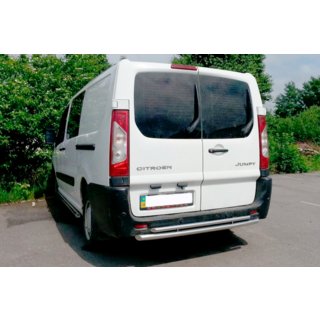 Zadný ochranný rám AK-002 (dvojitý, nerez) Peugeot Expert 2007–2016 fotografia 3