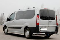 Citroen Jumpy 2007–2017 Zadné rohové ochrany Double (2 ks, nerez) fotografia 2