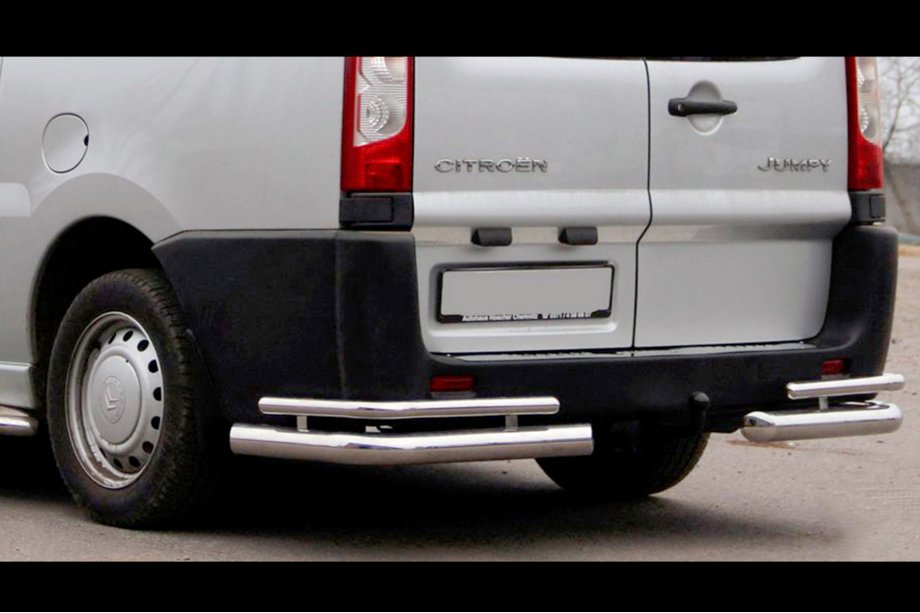 Citroen Jumpy 2007–2017 Zadné rohové ochrany Double (2 ks, nerez) Image
