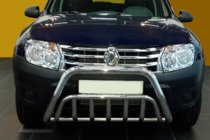 Renault Duster 2008–2017 Predný ochranný rám WT002 (nerez) fotografia 1