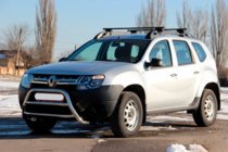 Renault Duster 2008–2017 Predný ochranný rám WT022 (nerez) fotografia 2