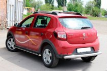 Dacia Sandero 2013–2020 Zadný ochranný oblúk AK002 (nerez) fotografia 3