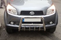 Daihatsu Terios 2006–2017 Predný ochranný rám QT006 (nerez.) fotografia 4