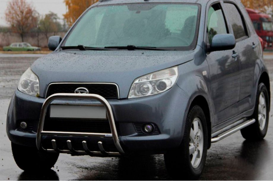 Daihatsu Terios 2006–2017 Predný ochranný rám QT006 (nerez.) Image