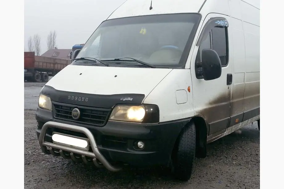 Peugeot Boxer 1994–2006 Predný ochranný rám WT003 (nerez) Image